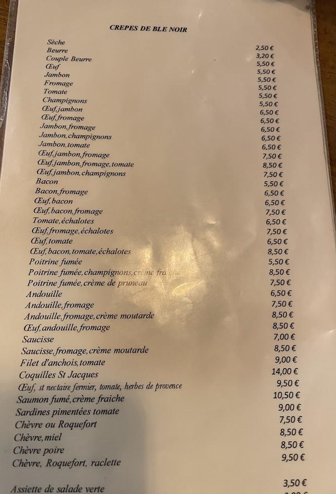 Crêperie Hent Er Mor - Menu Image 1
